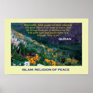 Islamisk Poster (islam religion i fred)