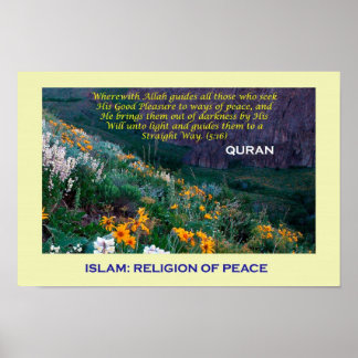 Islamisk Poster (islam religion i fred)