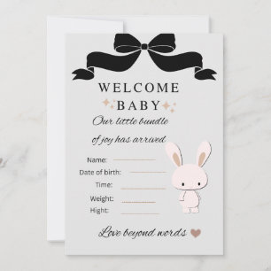 Islamisk statuskort för baby shower – Välkommen li Inbjudningar