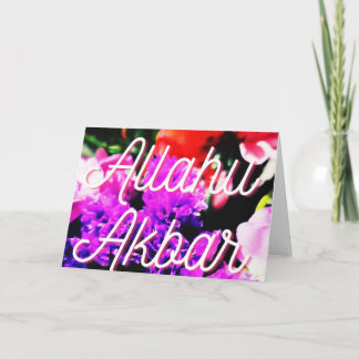 Islamiska Allahu Akbar Kort