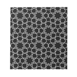 Islamiska Geometric Mönster Design Arabiska Anteckningsblock