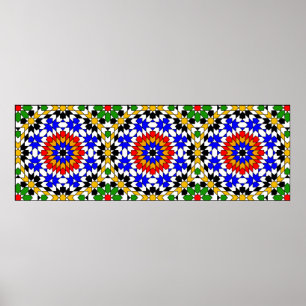 Islamiska geometriska mönster Poster