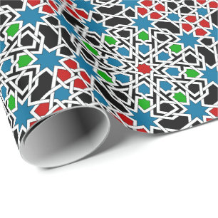 Islamiska geometriska mönster presentpapper