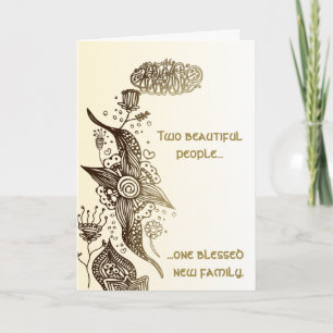 Islamiska grattisar bröllop kort med dua