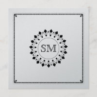 Islamiska islam silver monogrammet bröllop