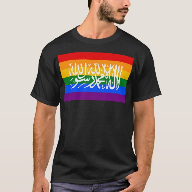 Islamiska Pridets Flagga. T Shirt (Framsida)