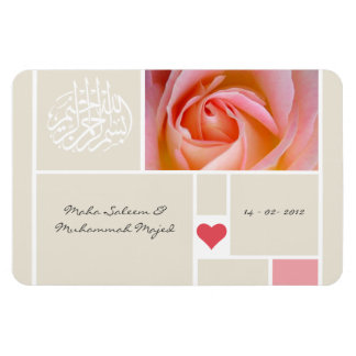Islamiska ro-quran-bröllop-kuran, spara datumet magnet