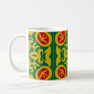 Islamiska traditionella Mönster. Bandana-utskrift Kaffemugg