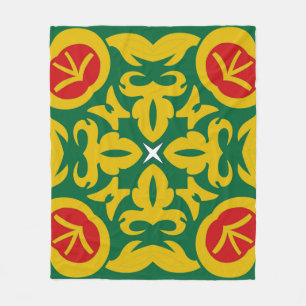 Islamiska traditionella Mönster. Bandana-utskrifts Fleecefilt