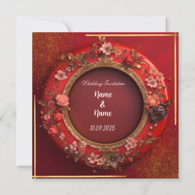 Islamiskt bröllopsinbjudande  inbjudningar (Framsida)