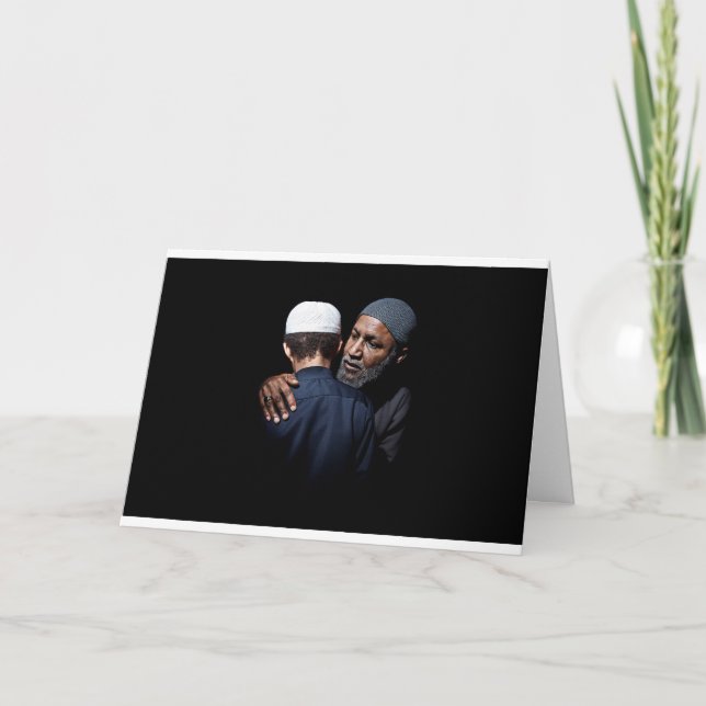 Islamiskt Eid-kort inspirerat av Surah Luqman. Helgkort (Framsida)