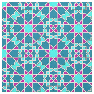 Islamiskt geometriskt mönster tyg