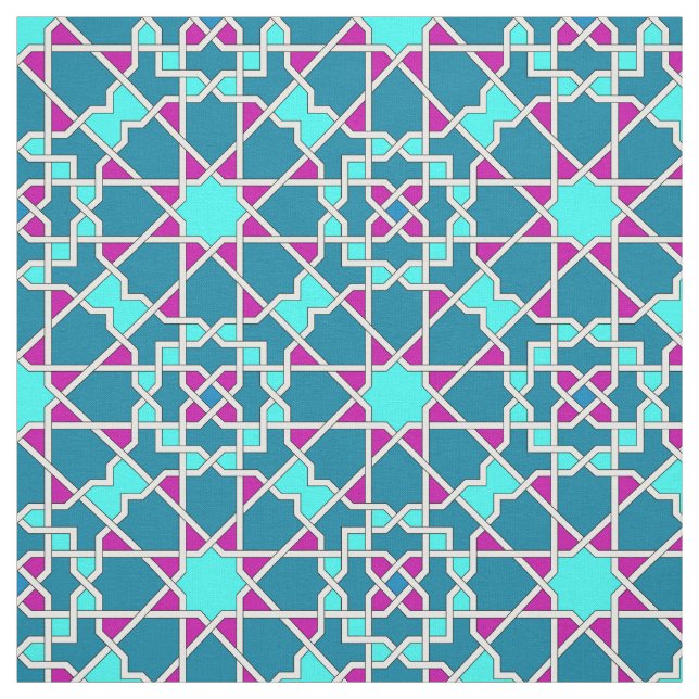 Islamiskt geometriskt mönster tyg (Provkarta)