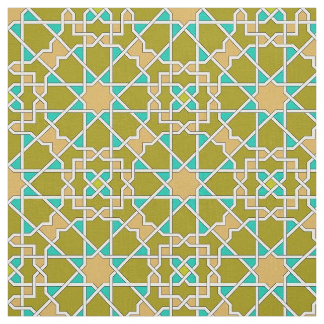 Islamiskt geometriskt mönster tyg (Provkarta)