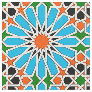 Islamiskt geometriskt mönster tyg