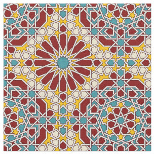 Islamiskt geometriskt mönster tyg