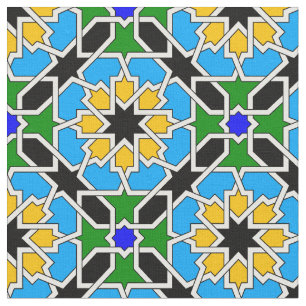 Islamiskt geometriskt mönster tyg