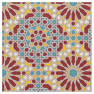 Islamiskt geometriskt mönster tyg