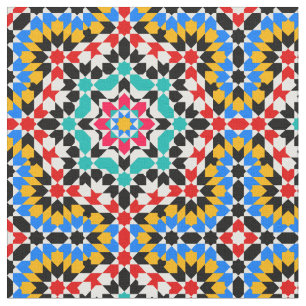 Islamiskt geometriskt mönster tyg