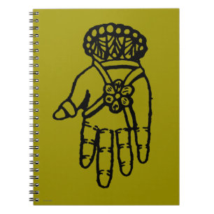 Islamiskt symbol: Hamsa Anteckningsbok Med Spiral