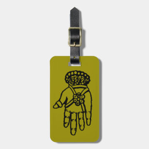 Islamiskt symbol: Hamsa Bagagebricka