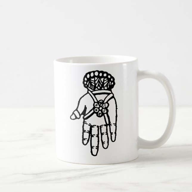Islamiskt symbol: Hamsa Kaffemugg (Höger)