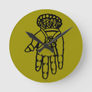 Islamiskt symbol: Hamsa Rund Klocka