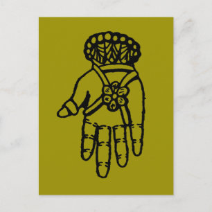 Islamiskt symbol: Hamsa Vykort