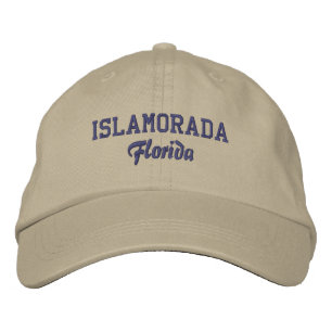Islamorada Florida Embroized Baseball Hat Broderad Keps