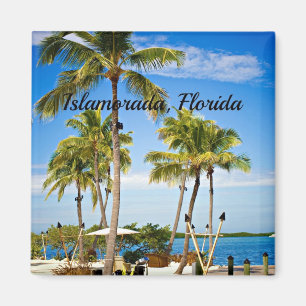 Islamorada, Florida Handflatan Träd Magnet