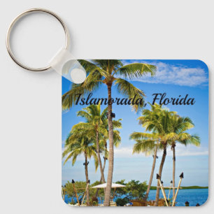 Islamorada, Florida Handflatan Träd Nyckelring