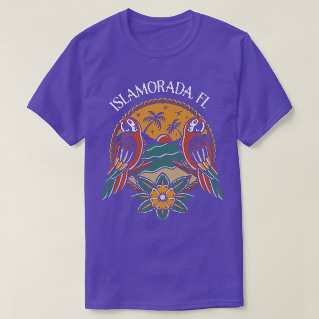 Islamorada Florida Nycklar Fishing Boating T Shirt (Design framsida)
