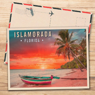 Islamorada Florida-ön Tropical Handflatan Träd 195 Vykort