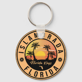 Islamorada Florida Retro Sunset Beach Souvenirs Nyckelring