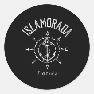 Islamorada Florida Souvenir Sailing Runt Klistermärke