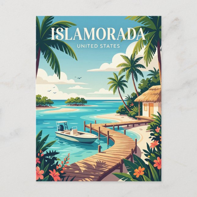 Islamorada Florida Vykort (Framsida)