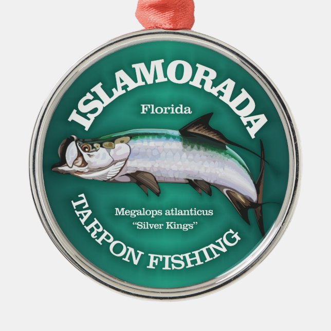Islamorada (Tarpon) Julgransprydnad Metall (Framsidan)