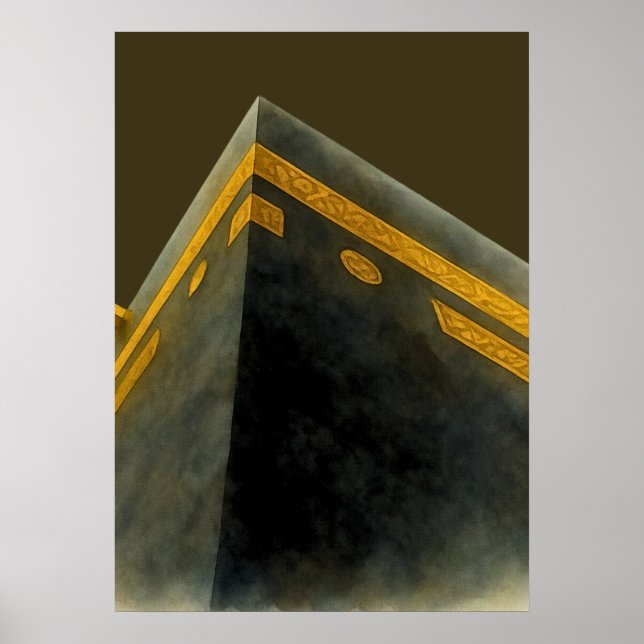 Islamsk Abstrakt Mecka Poster (Framsidan)