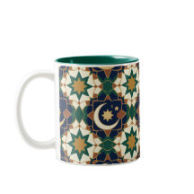 Islamsk Ramadan halvmåne geometrisk mönster sömlös