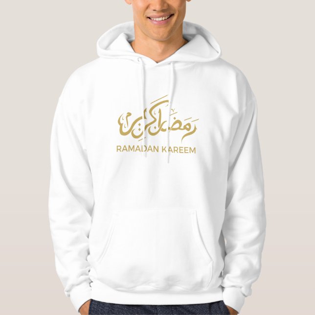 Islamska arabiska Ramadan Kareem Hoodie (Framsida)