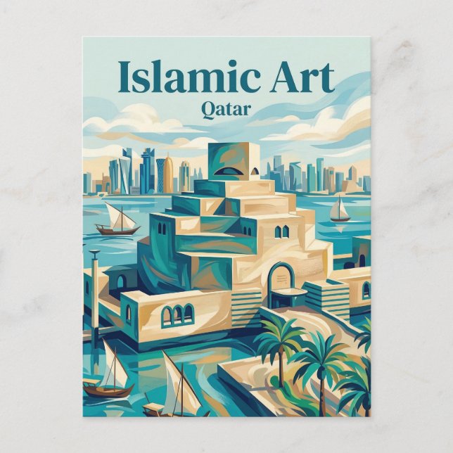 Islamska konstmuseet Qatar Vykort (Framsida)