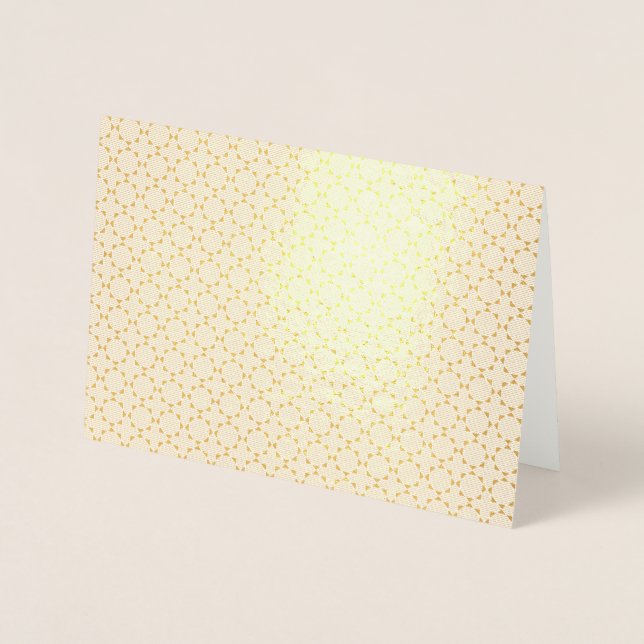 Islamskt geometriskt mönster folierat kort (Framsida)