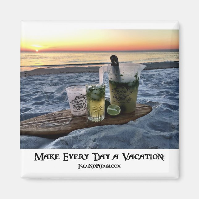 Island Adam Beach Magnet (Framsidan)