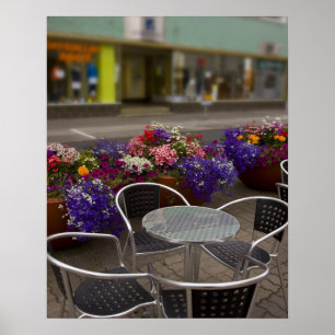 Island, Akureyri. Vy över huvudverksamheten Poster