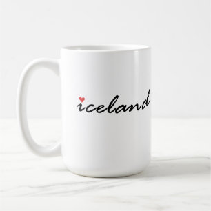 Island älskar patriot kaffemugg