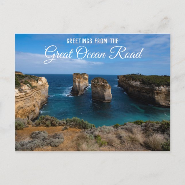 Island Archway Great Ocean Road Australien Vykort (Framsida)