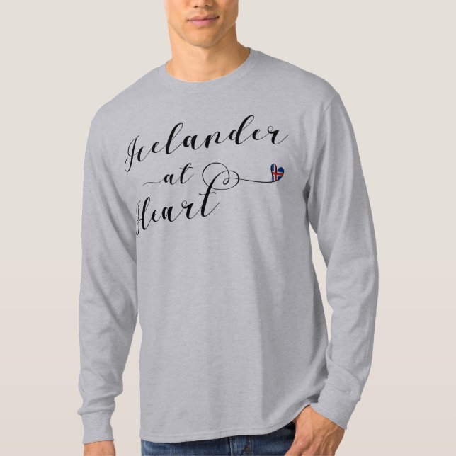 Island At Heart T-Shirt, Island T-shirt (Framsida)
