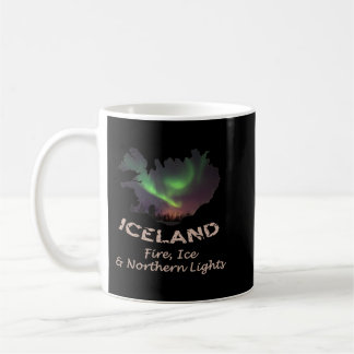 Island - Auroran Fire Ice & Northern Ljus Kaffemugg