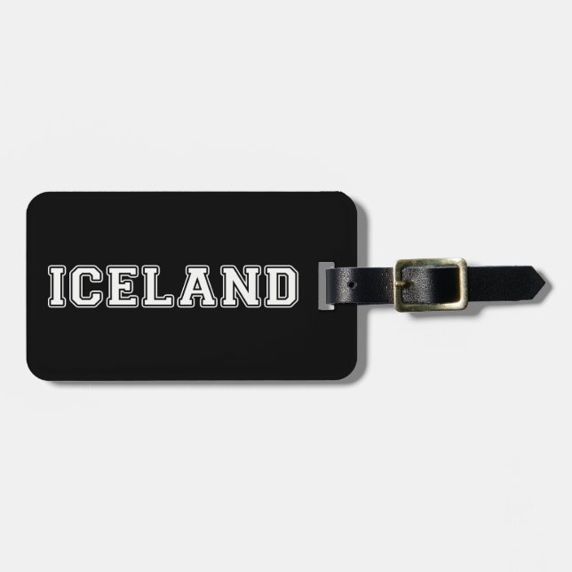 Island Bagagebricka (Horisontell Framsida)