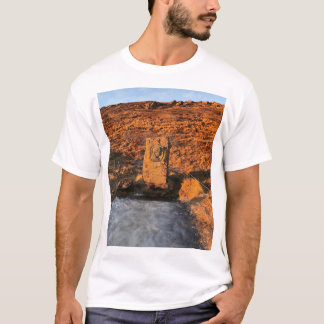 Island Berg Flod Natur Fotografi T-Shirt